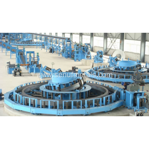 High speed big diameter spiral tube mill line